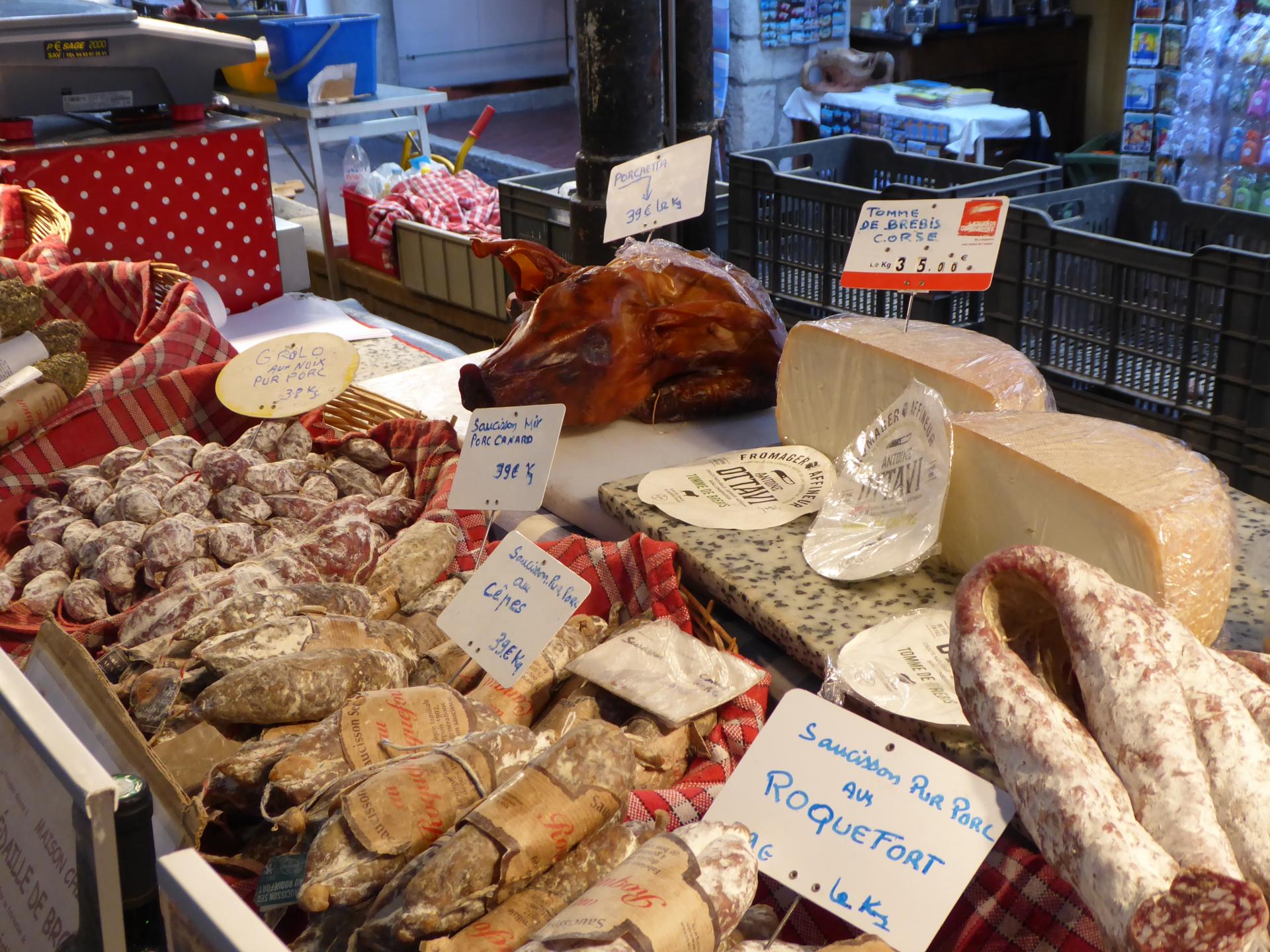 assortiment de charcuterie